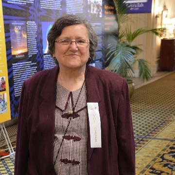 Nancy Bagley volunteering at a Baha'i celebration